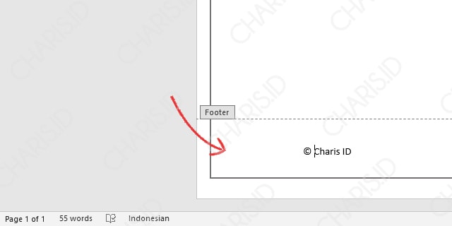 Cara Membuat Footer Ms Word