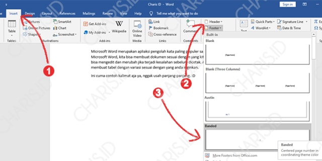 Cara Membuat Header Footer Ms Word
