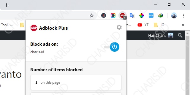 Memblokir Iklan Chrome dengan AdBlock Plus