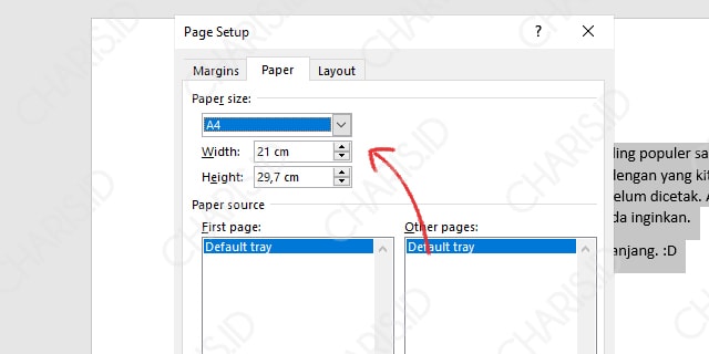 Mengubah Ukuran Kertas Microsoft Word
