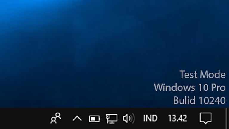 Test Mode Windows 10