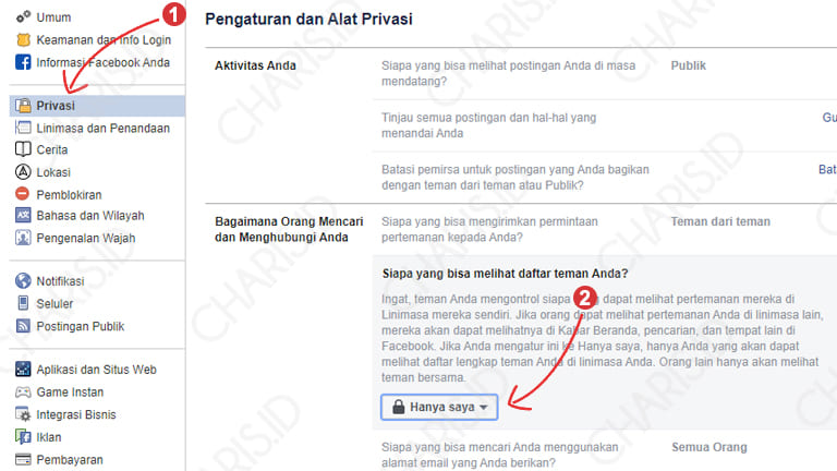 Cara Menghilangkan Tambahkan Teman Facebook