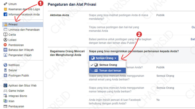 Cara Menghilangkan Tombol Tambahkan Teman Facebook