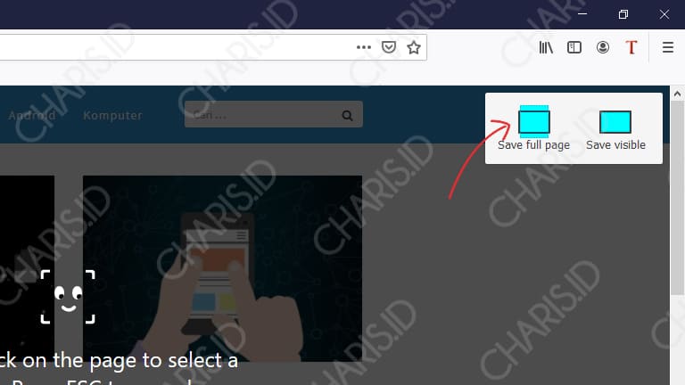 Cara Screenshot Mozilla Firefox