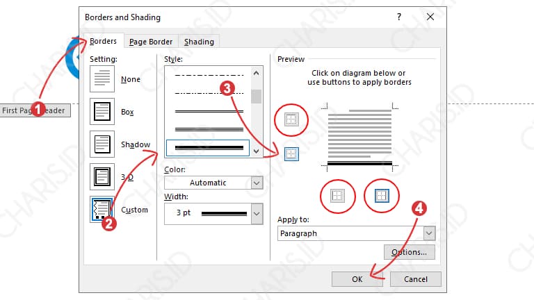 cara membuat kop surat di microsoft word