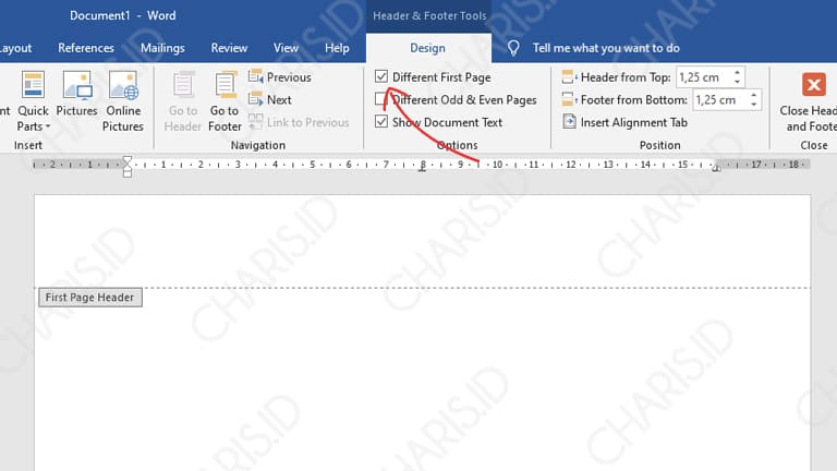 cara membuat kop surat di word 2010