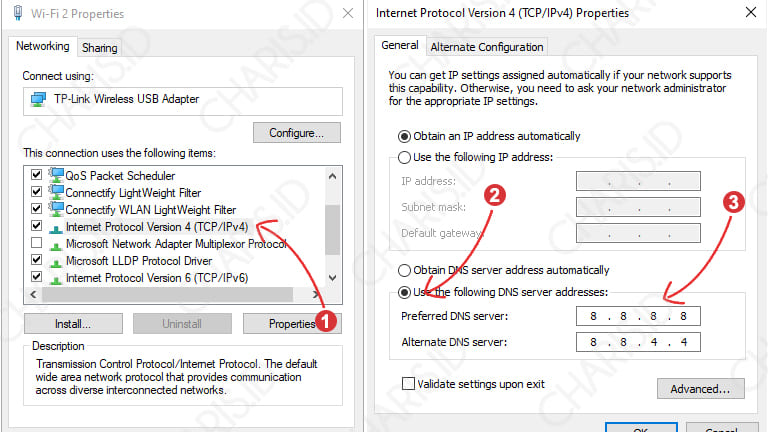 cara mengatasi tanda seru no internet access