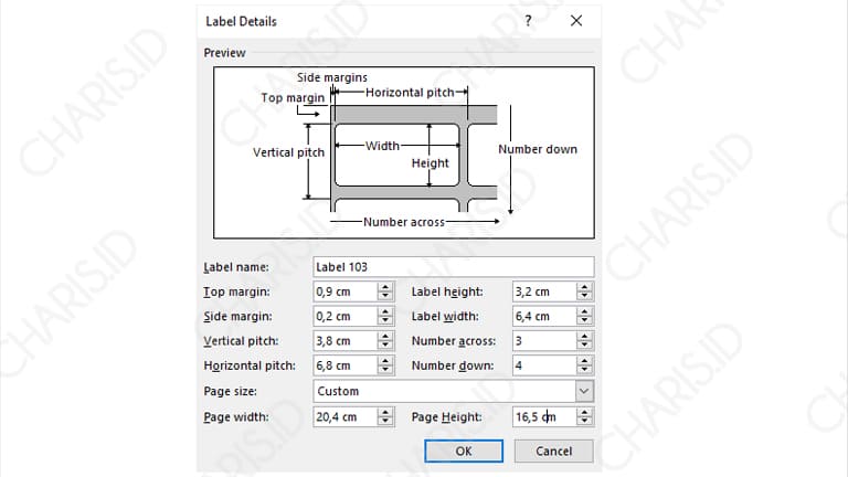 cara ngeprint label undangan