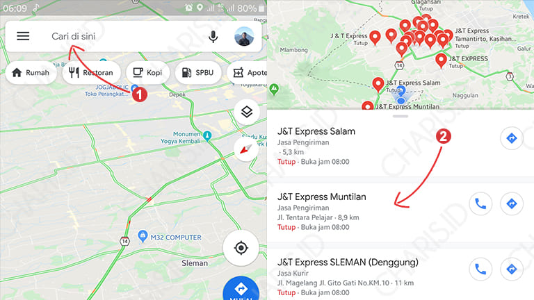 alamat jnt terdekat