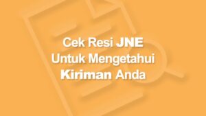 cara cek resi jne