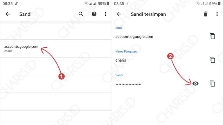 cara melihat password gmail sendiri di android