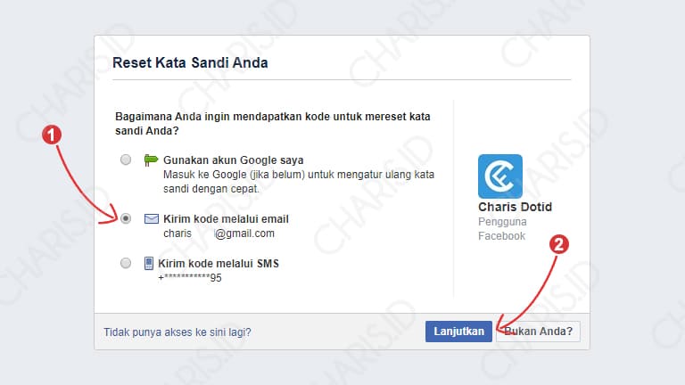 cara membuka facebook yang lupa kata sandi