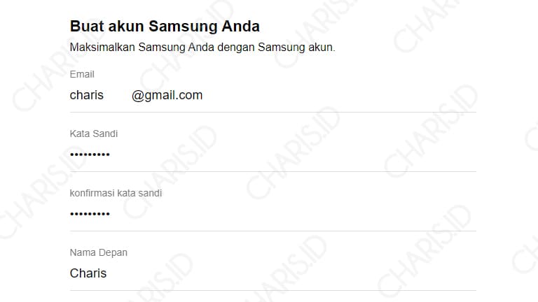 cara membuat akun samsung tanpa aplikasi