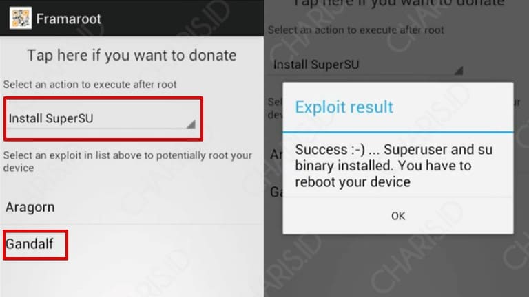 cara root android menggunakan framaroot