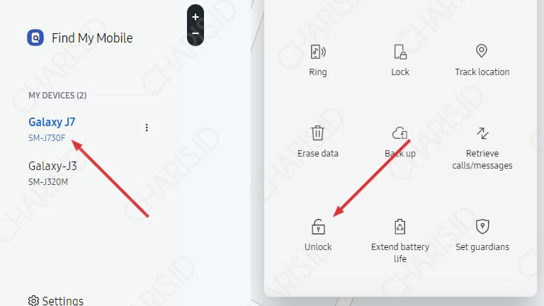 cara membuka pola hp samsung