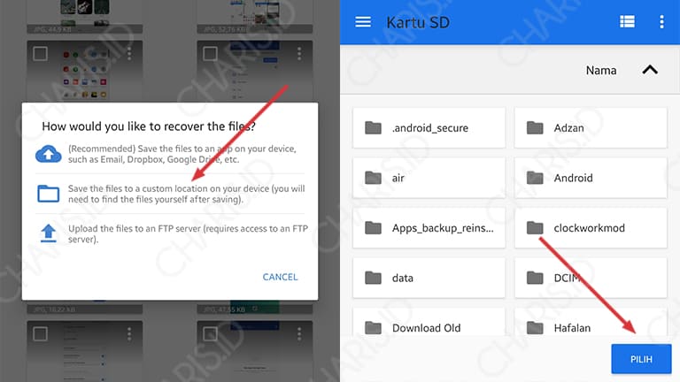 cara mengembalikan file yang sudah lama terhapus di android