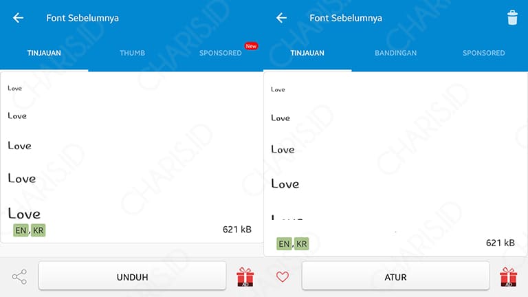 cara mengubah font android root