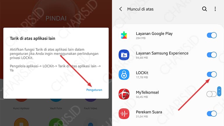 cara mengunci aplikasi di hp samsung a10