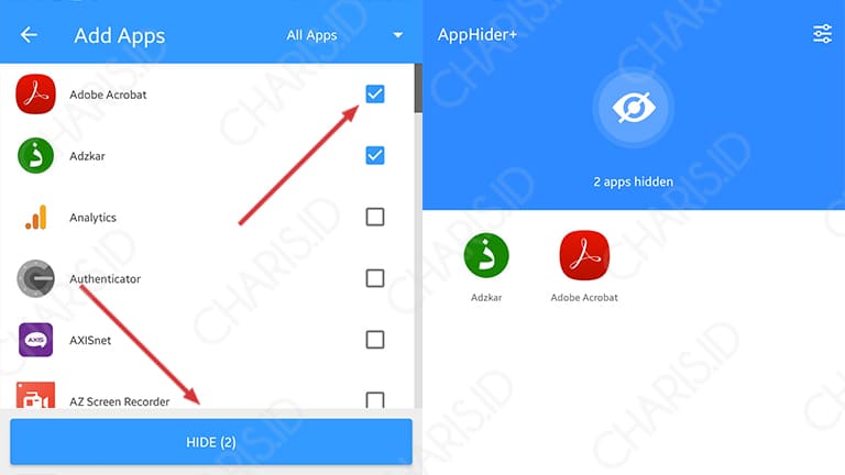 cara menyembunyikan aplikasi di hp android