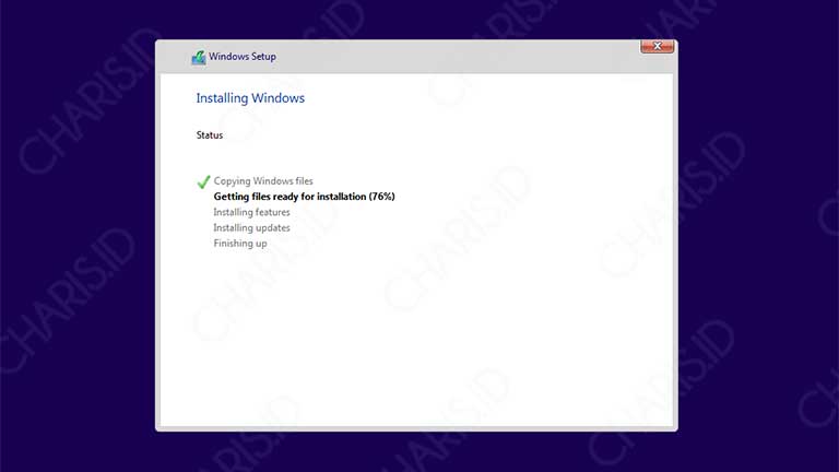 cara install windows 10 dengan dvd