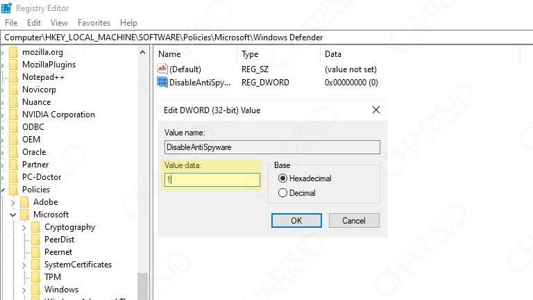 cara mematikan windows defender win 10