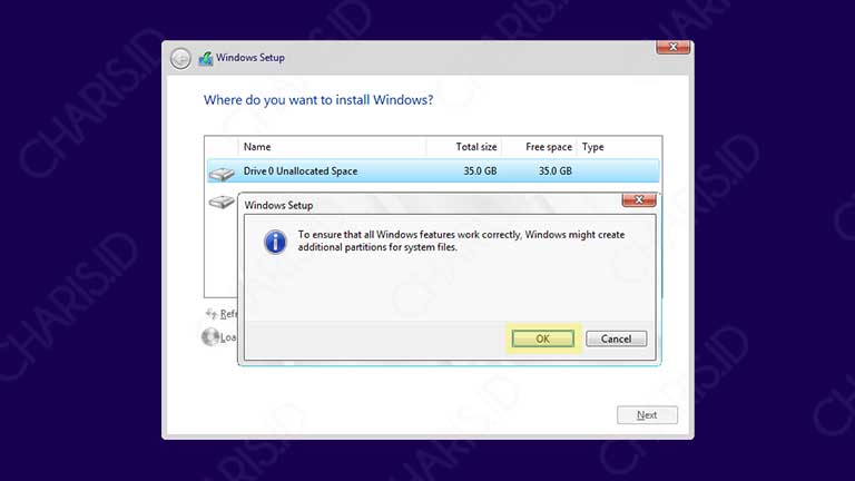 install ulang windows 10