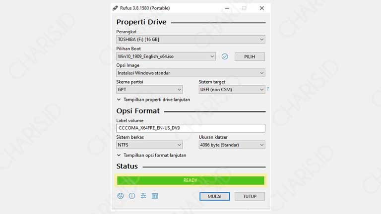 membuat bootable windows 10