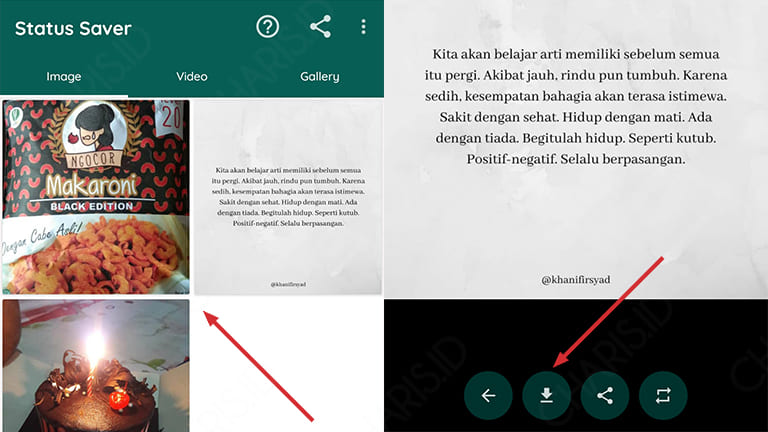 cara download status video whatsapp