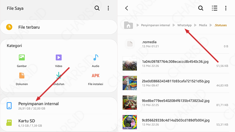 cara download video status whatsapp