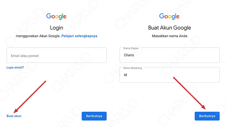 cara membuat gmail tanpa no hp