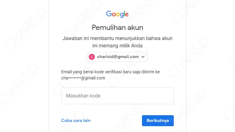 cara mengatasi lupa password gmail