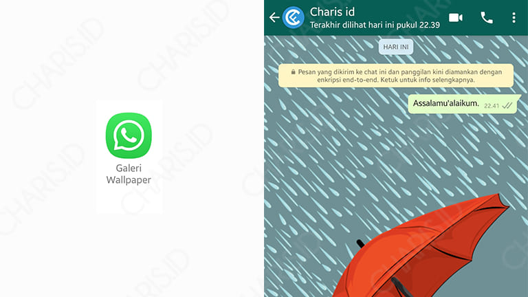 cara mengganti background depan whatsapp