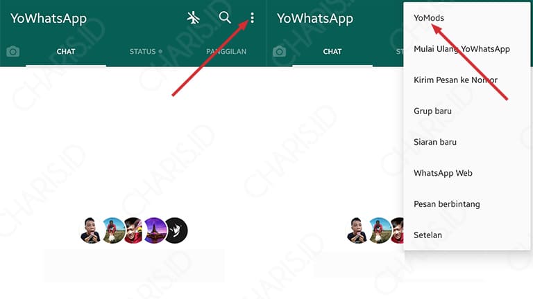 cara mengganti tema di whatsapp