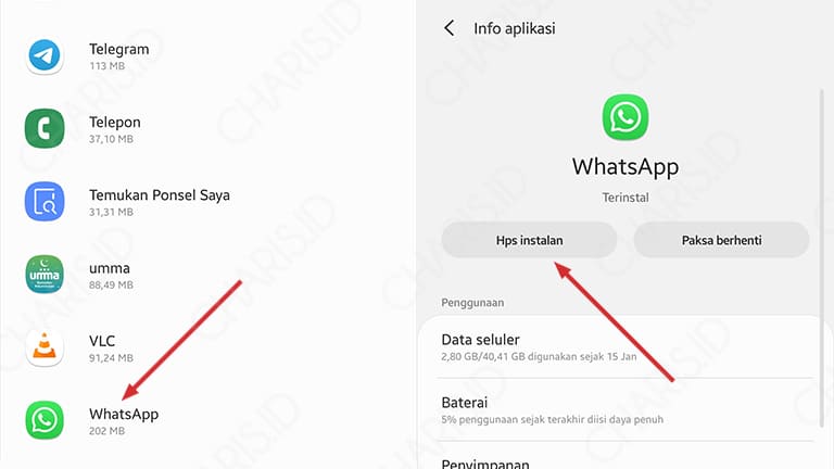 cara mengganti tema whatsapp