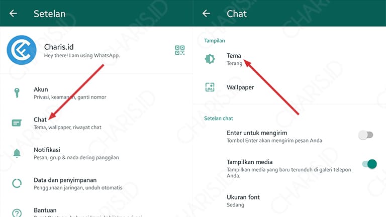 cara mengganti tema whatsapp dengan mudah