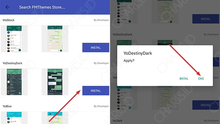 cara mengganti tema whatsapp pada android