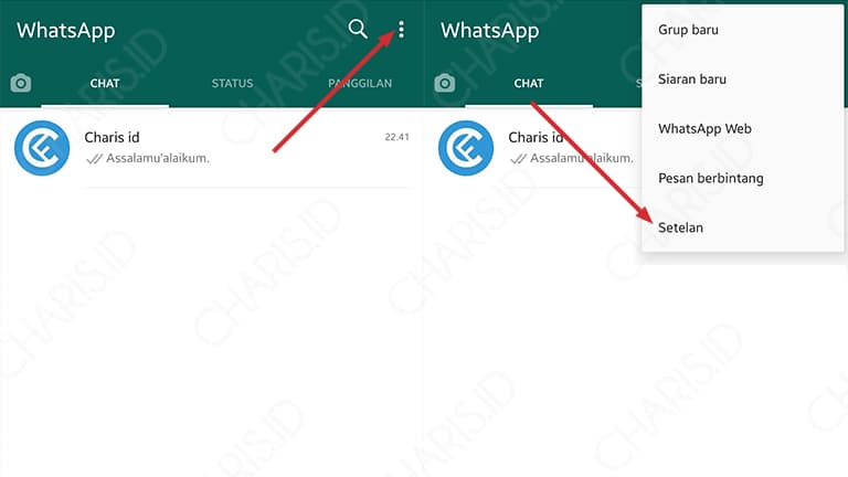 cara mengganti tema whatsapp plus dengan foto sendiri