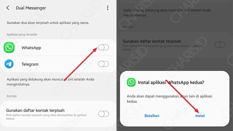 cara menggunakan 2 akun whatsapp dalam 1 hp