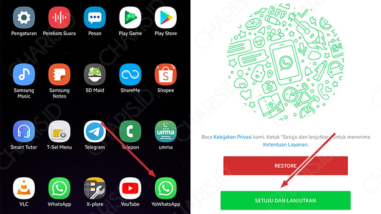 cara menggunakan whatsapp 2 nomor