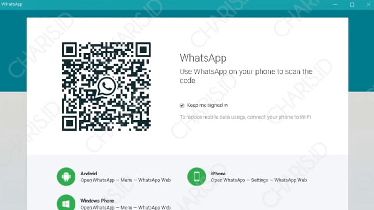 cara menggunakan whatsapp di laptop tanpa hp