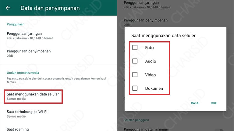 cara menghemat kuota pada whatsapp