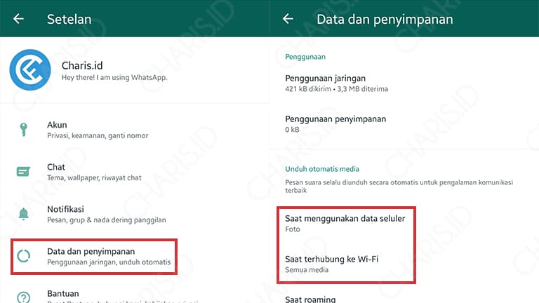 cara menyimpan foto whatsapp ke sd card