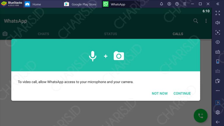 cara video call whatsapp web di laptop tanpa emulator