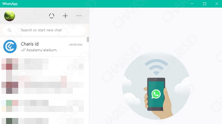 cara whatsapp di laptop