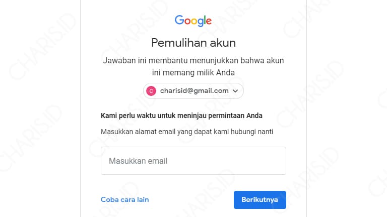 lupa sandi akun gmail