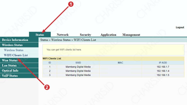 cara melihat pemakai wifi indihome