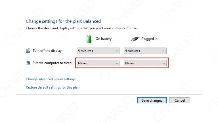 cara setting komputer agar tidak sleep windows 7