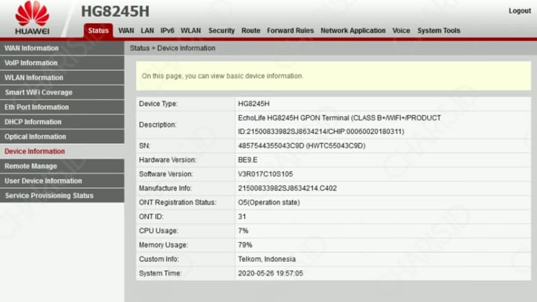 tidak bisa login admin indihome