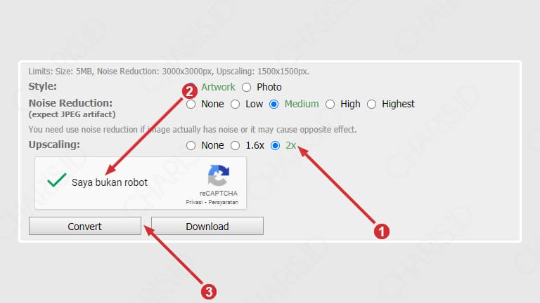 cara memperbesar ukuran file jpg online