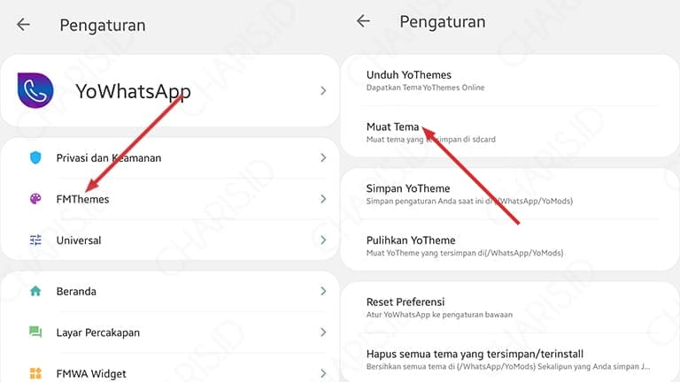 cara mengganti tema whatsapp original